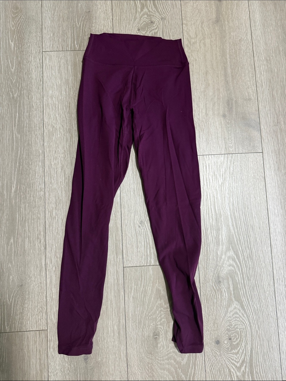 High-Rise Plum Leggings for Women